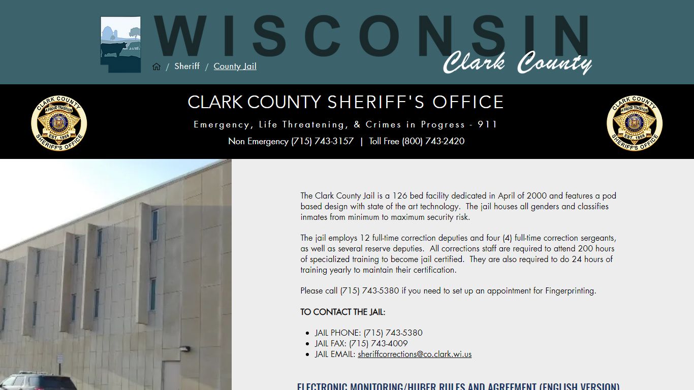 County Jail | Clark County WI